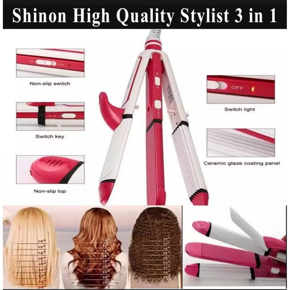 SHINON 3 IN 1 HAIR STRAIGHTENER